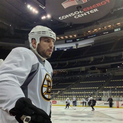 6/1/13 Milan Lucic is in the zone during practice before round 3 ...