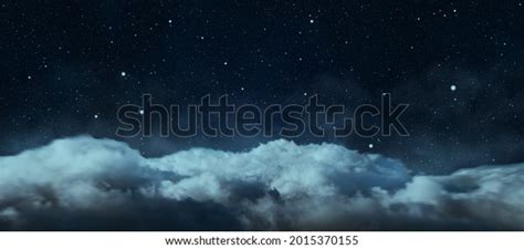 Cloudy Night Sky Background