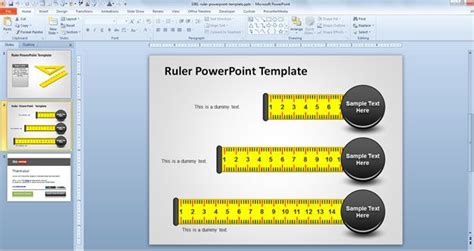 Free Ruler PowerPoint Template