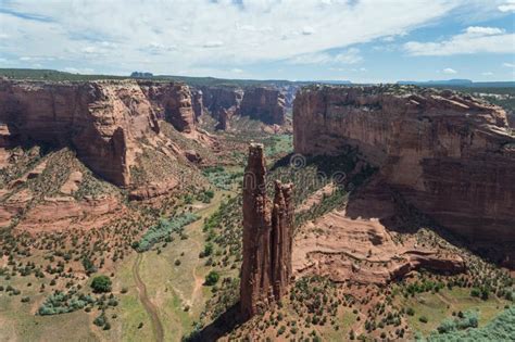 Spider Rock Canyon De Chelly Stock Image - Image of arizona, summer ...