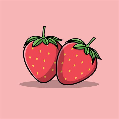 Strawberry Fruit Illustration 3756498 Vector Art at Vecteezy