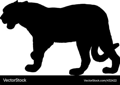 Jaguar silhouette Royalty Free Vector Image - VectorStock