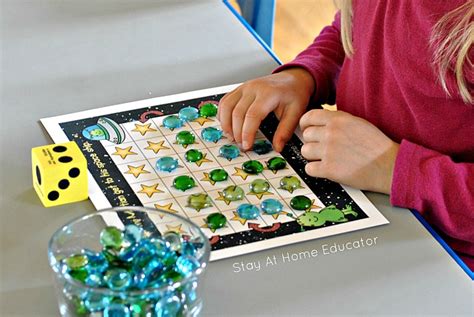 Space Theme Grid Games for Preschoolers