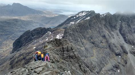 Hiking and climbing the Cuillin Ridge, Isle of Skye. 2-day trip. AMI ...