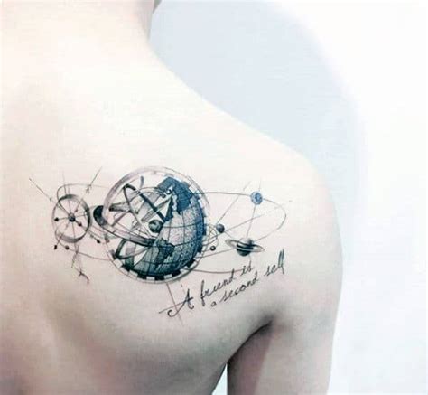 80 Globe Tattoo Designs For Men - Traveler Ink Ideas