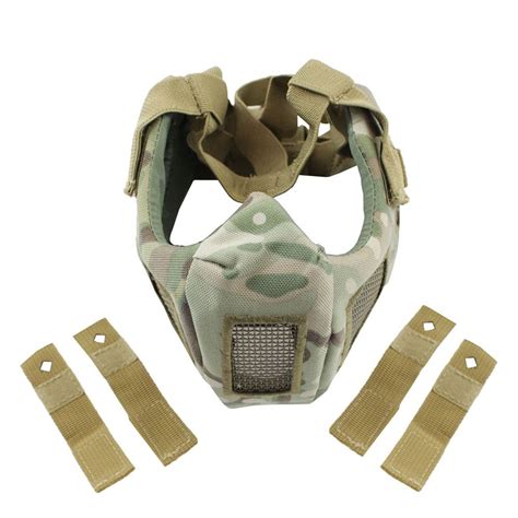 Airsoft Half Face Mesh Mask - Multicam | Camouflage.ca