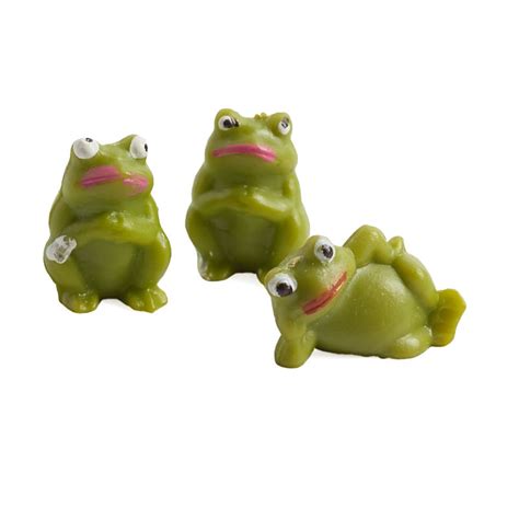 Miniature Frogs - Animal Miniatures - Dollhouse Miniatures - Doll Supplies - Craft Supplies ...