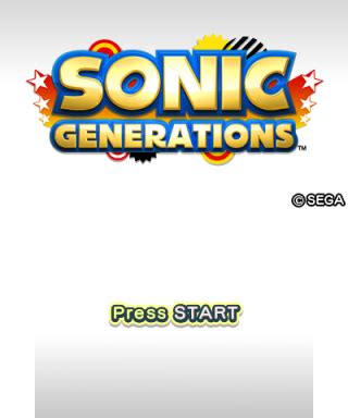 Sonic Generations (Nintendo 3DS) - Sonic Retro