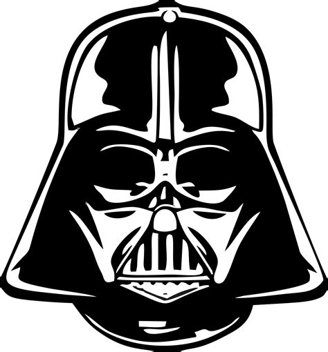 Darth Vader Face Outline