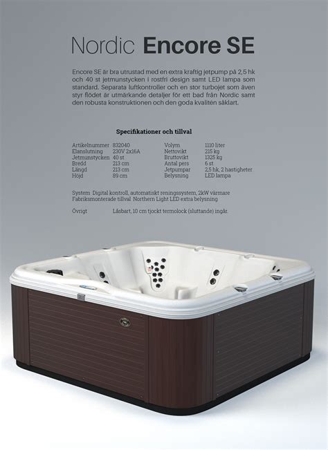 Nordic Hot Tubs / Encore on Behance