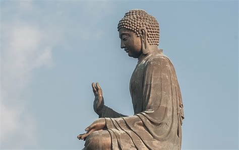 gautama buddha statue, buddha giant tian tan, zen, 34 meters high, 250 tonnes, monumental statue ...