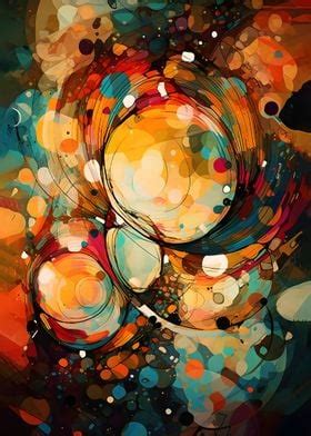 'Abstract art circles' Poster by CheTatanka | Displate