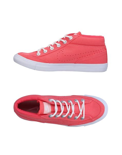 Nike Canvas High-tops & Sneakers in Salmon Pink (Pink) - Lyst