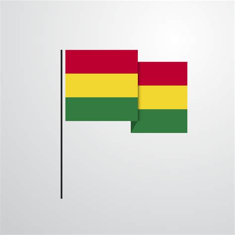 Bolivia waving Flag design vector 14242082 Vector Art at Vecteezy