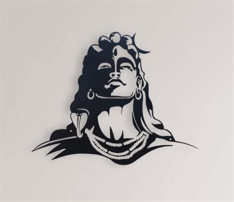 Buy Lord Shiva Adiyogi Metal Wall Art Online in India at Best Price ...