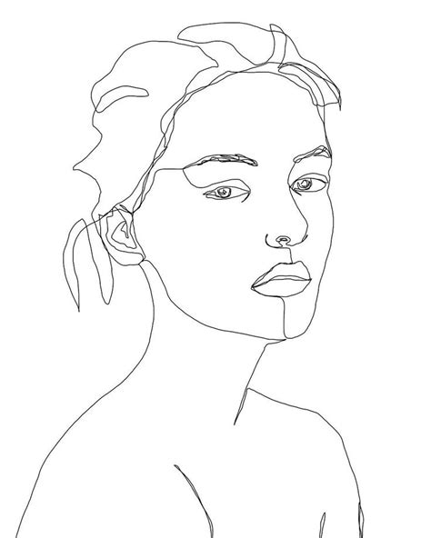 One line face drawing #minimal #linedrawing #blackandwhite #pen # ...