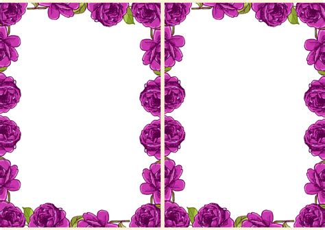 Free Purple Flower Border, Download Free Purple Flower Border png images, Free ClipArts on ...