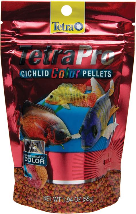 TETRA Pro Small Cichlid Color Pellet Fish Food, 1.94-oz bag - Chewy.com