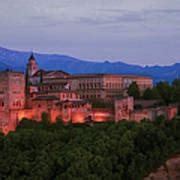 Alhambra Granada Dusk Photograph by Joan Carroll - Fine Art America