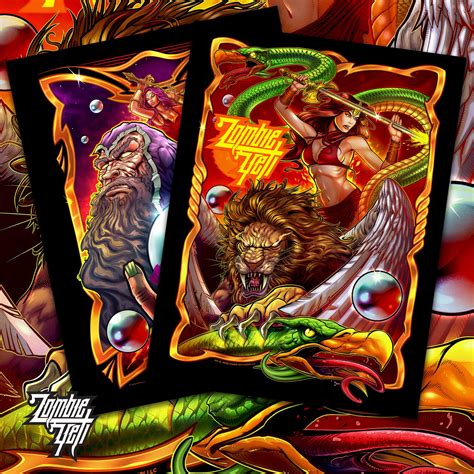 Limited Edition Pinball Art Print Set / Zombie Yeti