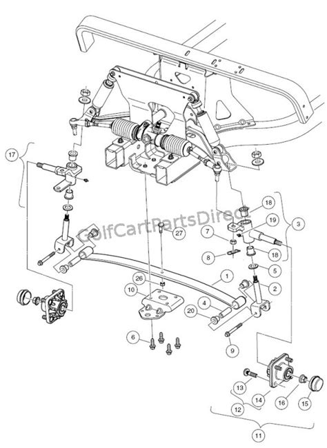 Front Suspension - Lower - GolfCartPartsDirect