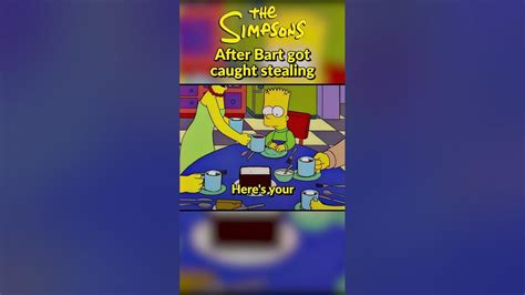 After Bart gets caught stealing | The Simpson #shorts - YouTube