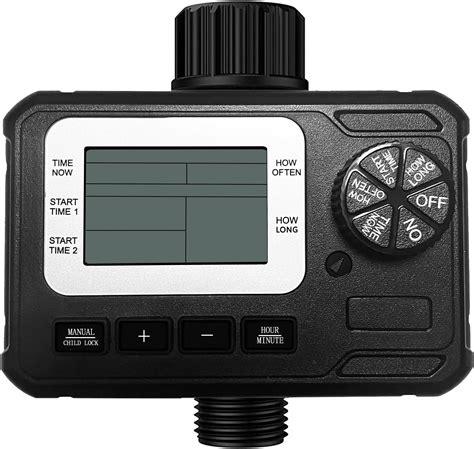 Automatic Water Timer ,3”LC-Display Sprinkler Timer,Control Irrigation ...