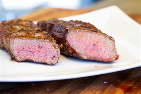 Grilled strip steaks, done just right