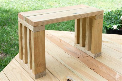 Wooden bench seat diy