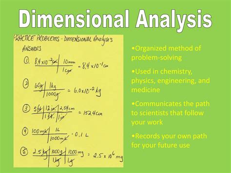 PPT - Dimensional Analysis PowerPoint Presentation, free download - ID:6790254