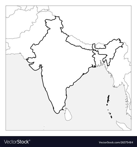 Outline Map Of India Enlarged View India Map World Ma - vrogue.co