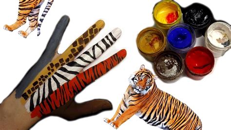 MAGIC Fingers In ZOO! Animals Finger! [Body Painting & Coloring Book Page] - YouTube