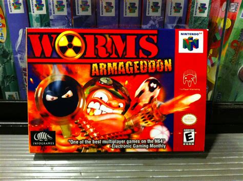 Reproduction Worms Armageddon N64 Replacement Box / Case by Prookit ProductionsBox My Games ...