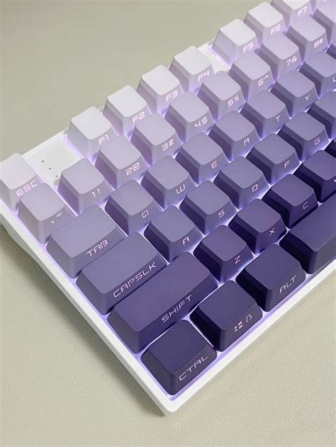 Purple Mechanical Keyboard for Stylish Home Office Setup