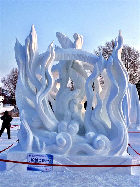 Snow sculptures, Harbin, China | Snow sculptures, Sculpture, Snow