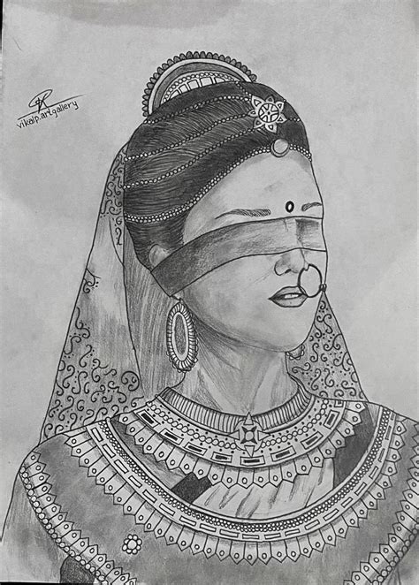 Gandhari kunti sketch | Instagram, Abh, Warrior