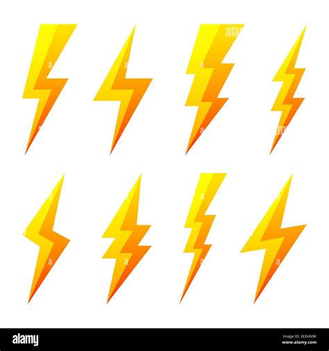 Lightning Bolt Symbols Stock Illustration Illustratio - vrogue.co