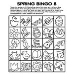 Spring Bingo 8 Coloring Page | crayola.com