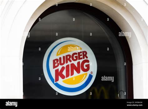 Burger King logo is seen on a restaurant in Krakow, Poland, on May 30 ...