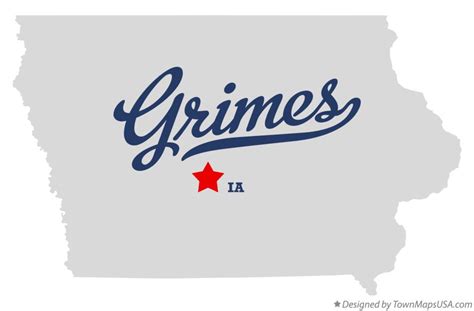 Map of Grimes, Polk County, IA, Iowa