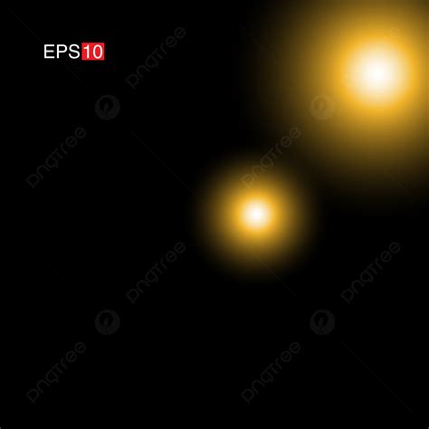 Isolated Yellow Rays With Lens Flare Background, Background, Burst ...