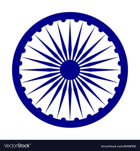 Emblem of india depicted on the flag Royalty Free Vector