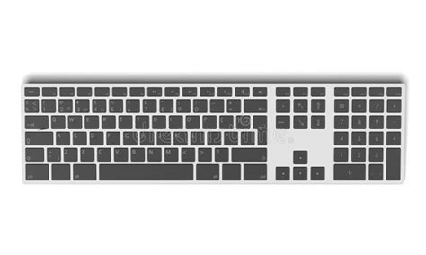 Modern Aluminum Computer Keyboard Top View Royalty Free Stock Photography - Image: 31080067