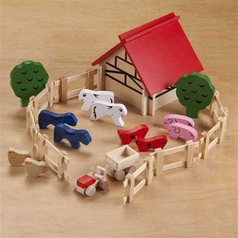 Personalized Children's Wooden Farm Set - Miles Kimball