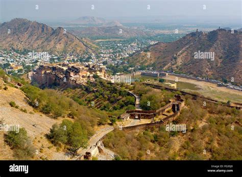 Aerial view of Fort , Jaipur , Rajasthan , India , Asia Stock Photo - Alamy