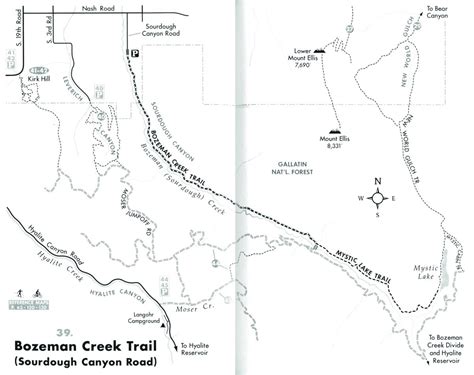 Bozeman Creek Trail | Outside Bozeman | Hiking trail maps, Bozeman, Trail