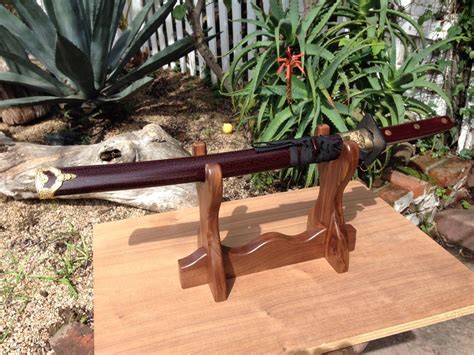 Hand Made Samurai Sword Stand by SpenchCraft | CustomMade.com