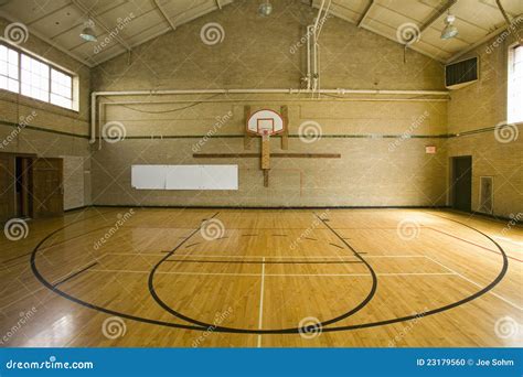 High School Basketball Court Stock Photo - Image: 23179560