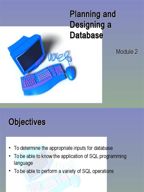 02 Planning and Designing A Database | PDF | Database Transaction ...