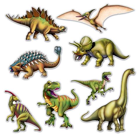 Dinosaur Cutouts 10″-19″ (8/Pkg) – Cool Kat Party!